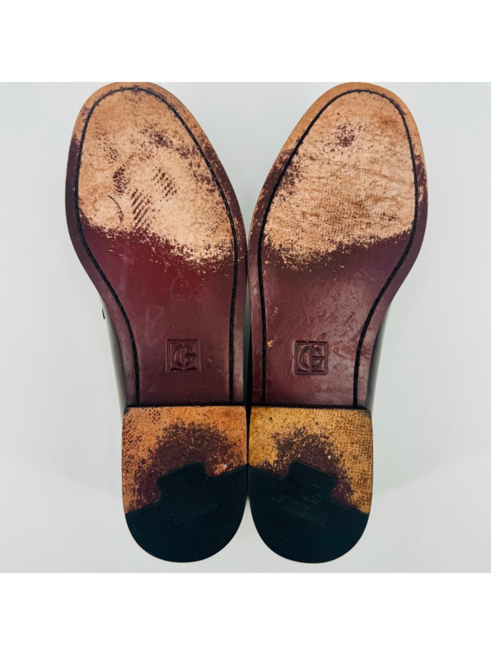 Vintage Cole Haan Burgundy Leather Tassel Loafers 8.5 - Picture 10 of 13